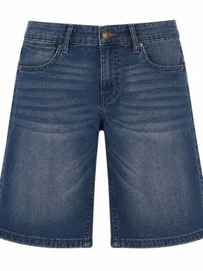Tommy Hilfiger Denim Shorts Size 16 Dark Wash Mid-Rise Casual Style